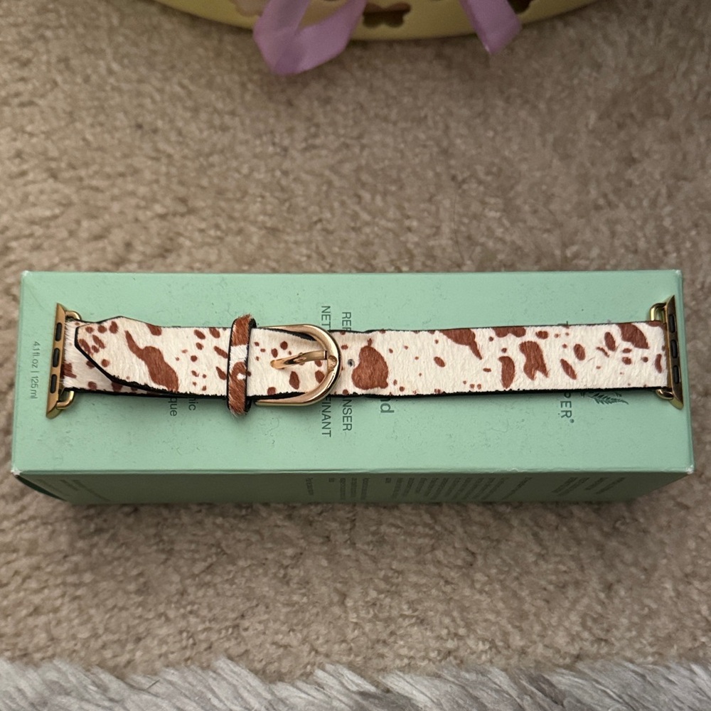 Cow Print Leather Watch Band for iWatch